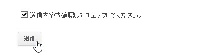 チェック後は送信できる