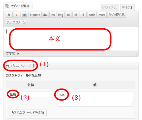 カスタムフィールド