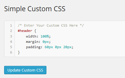 Simple Custom CSSでCSSをカスタマイズ