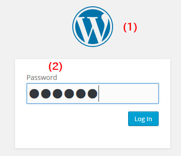 表示されるパスワード入力画面