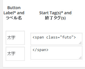 「太字」設定の入力後