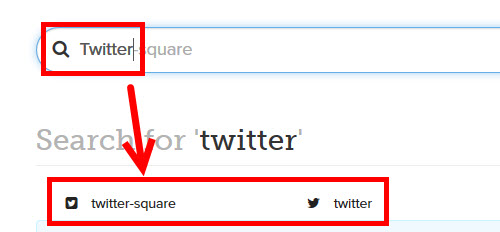 Twitterアイコンの検索