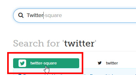 「twitter-square」をクリック