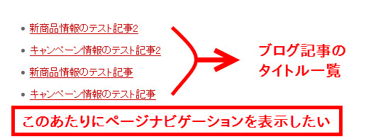 ブログ記事のタイトル一覧