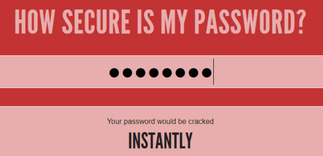 数字8桁のパスワードは一瞬で見破られる
