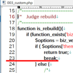 「Fatal error: 'break' not in the 'loop' or 'switch' context」の原因