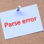 parse errorとは