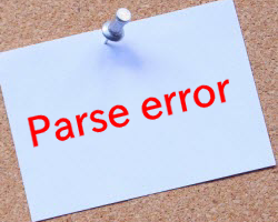 parse errorとは