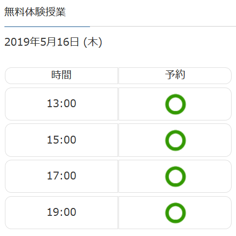 MTS Simple Booking Cで表示されない