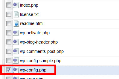 wp-config.phpを見つける