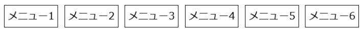 横並びになった要素